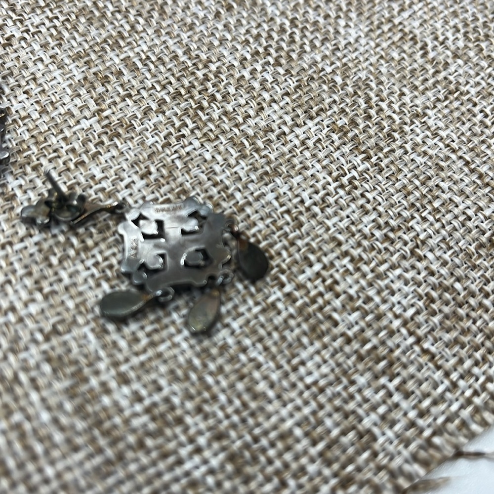 Vintage Marcasite Sterling Silver Chandelier Earrings by Suspicion  ✨ - Picture 10 of 12
